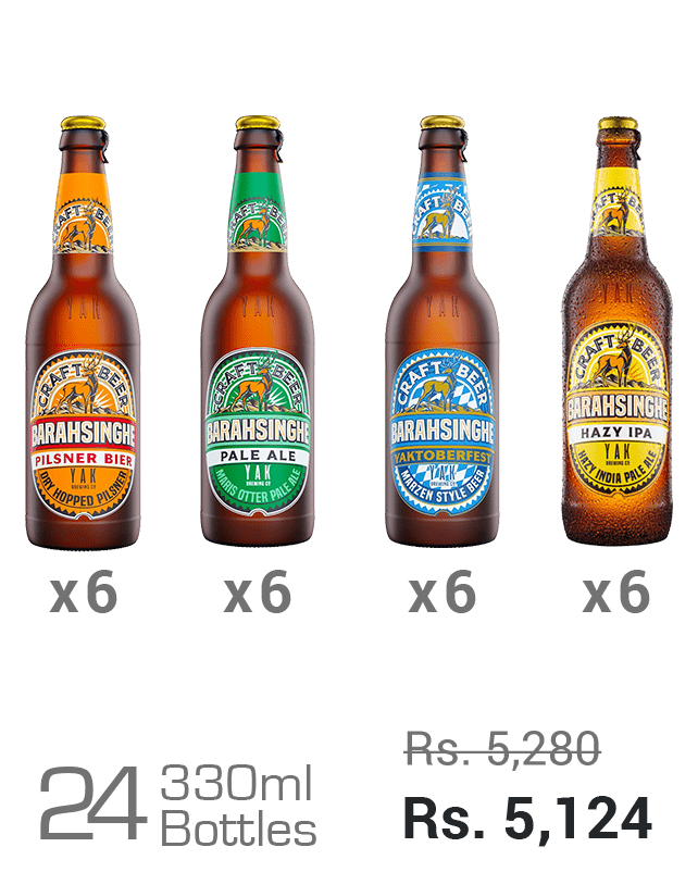 Barahsinghe Craft 330ML Assorted - Pilsner, Pale Ale, Yaktoberfest, Hazy IPA_0