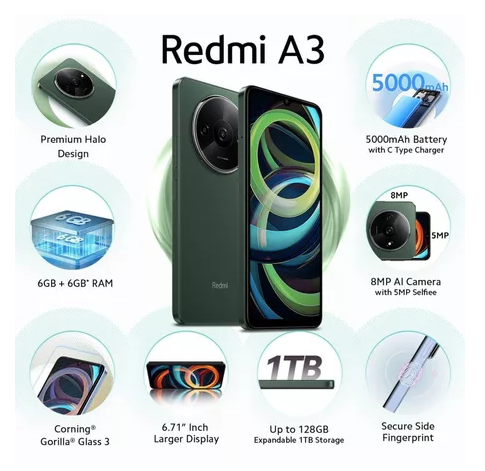 Xiaomi Redmi A3 3+64GB Smartphone Global Version_4