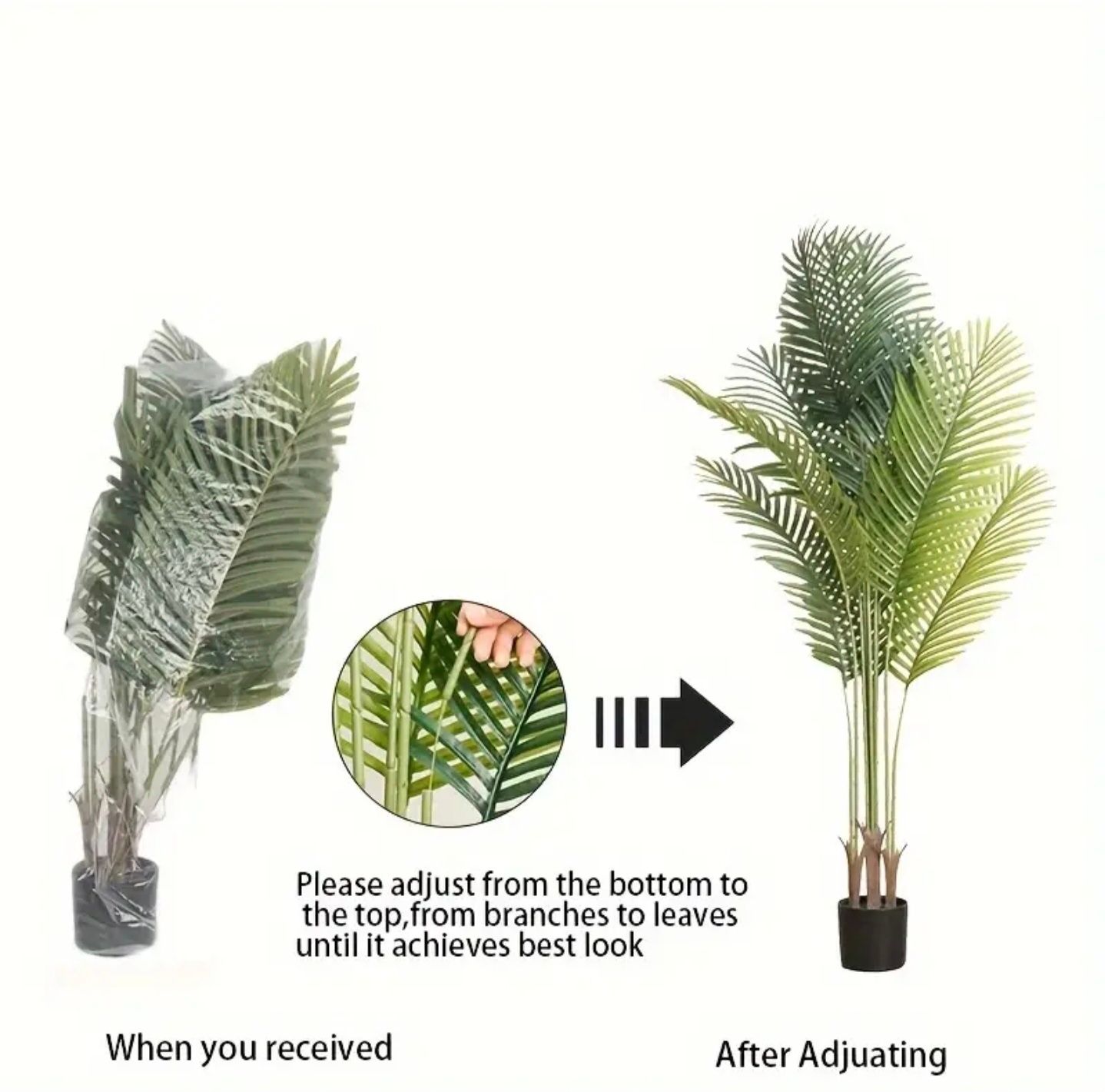 Artificial palm plant for home. Offices, living room and modern spaces._7