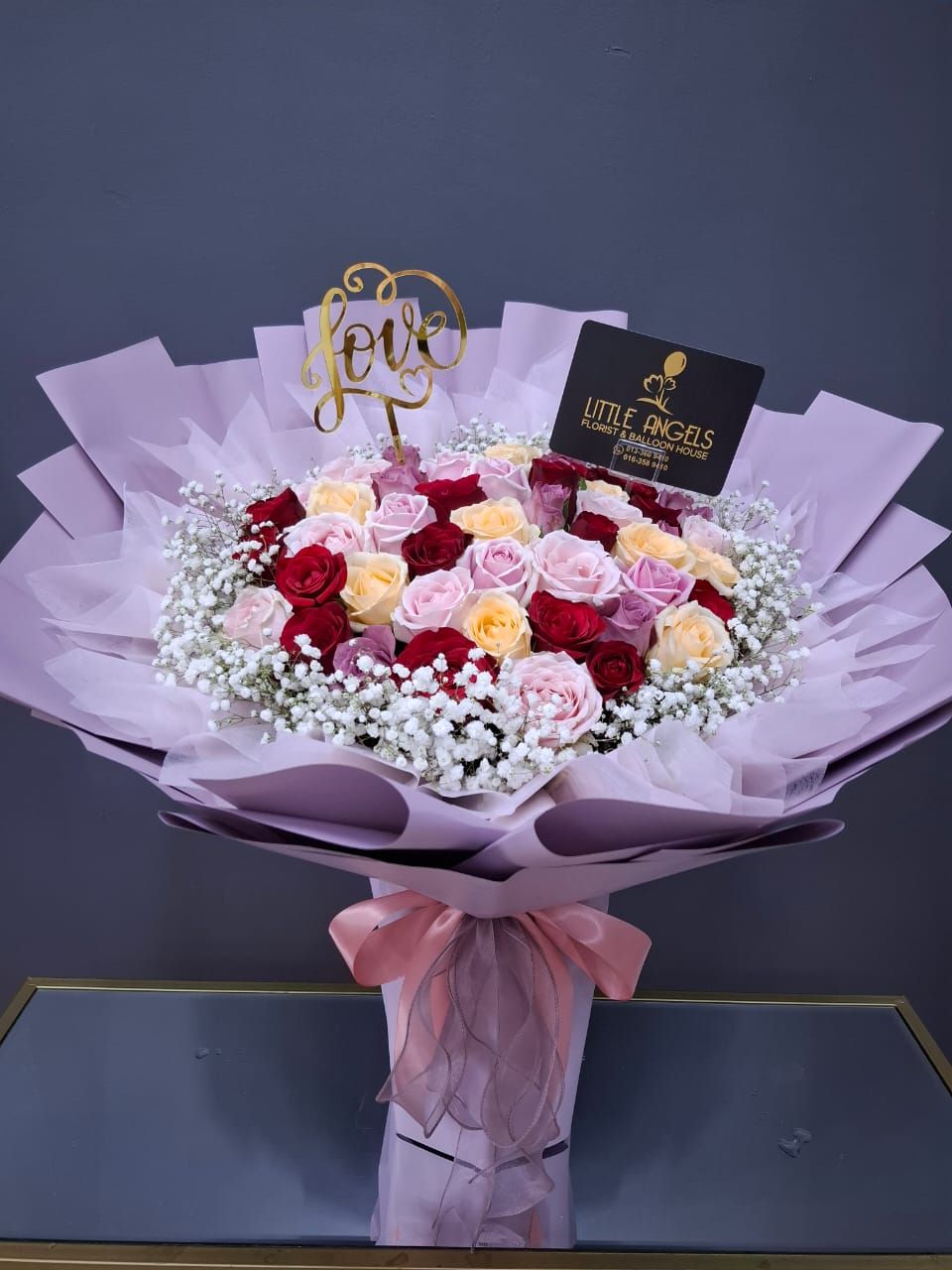 50 Mix Roses Bouquet _0