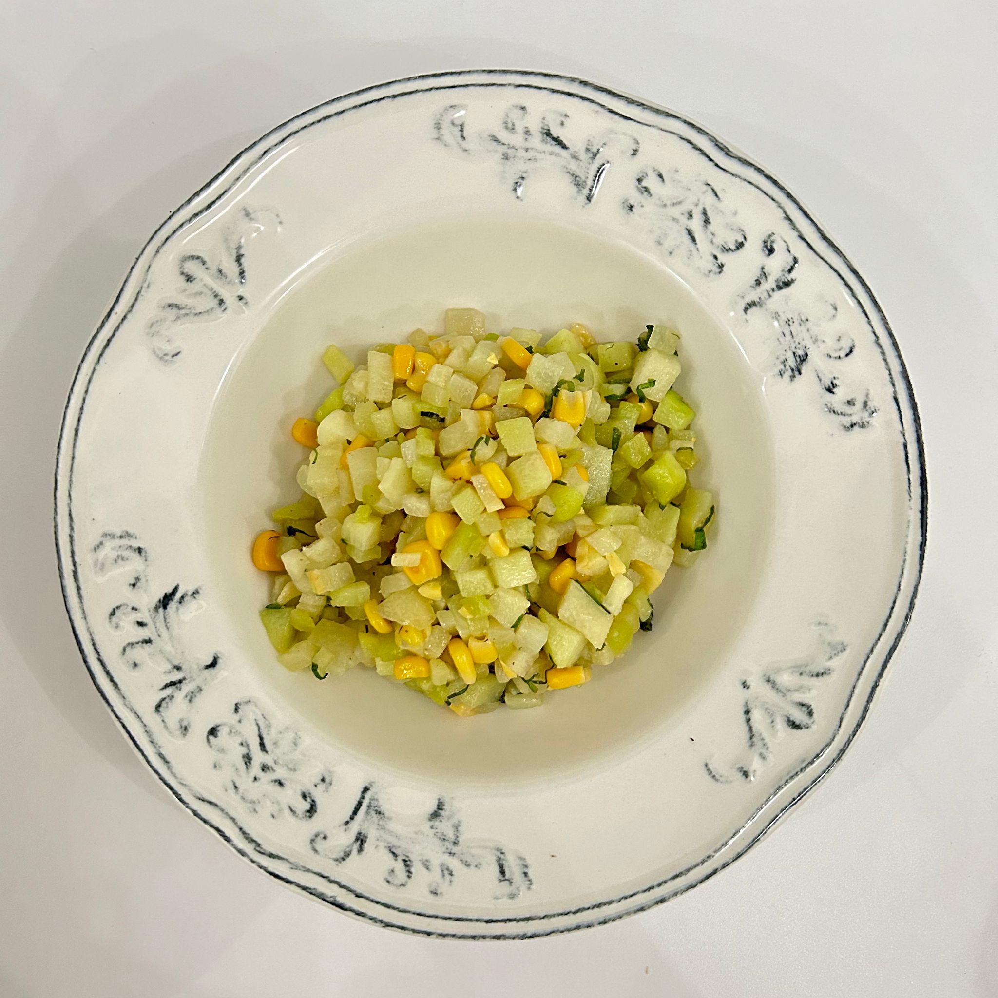 Picadillo chayote con maíz_0