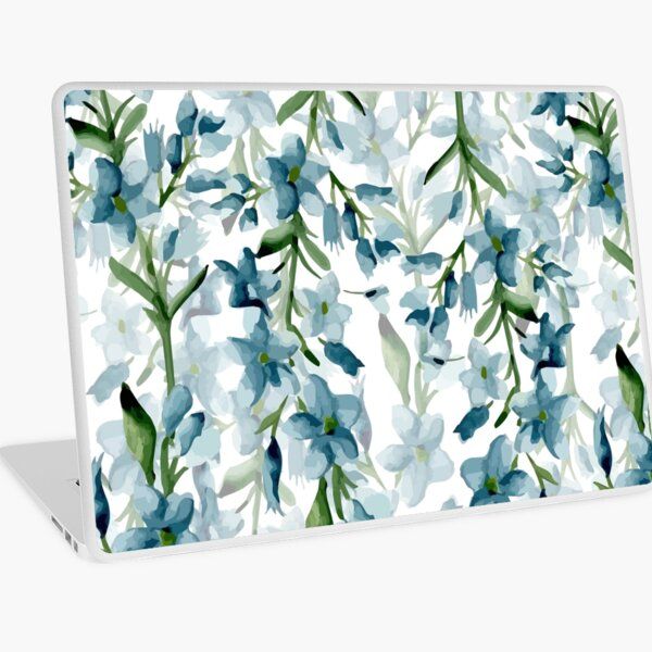 Blue branches Laptop Skin_0