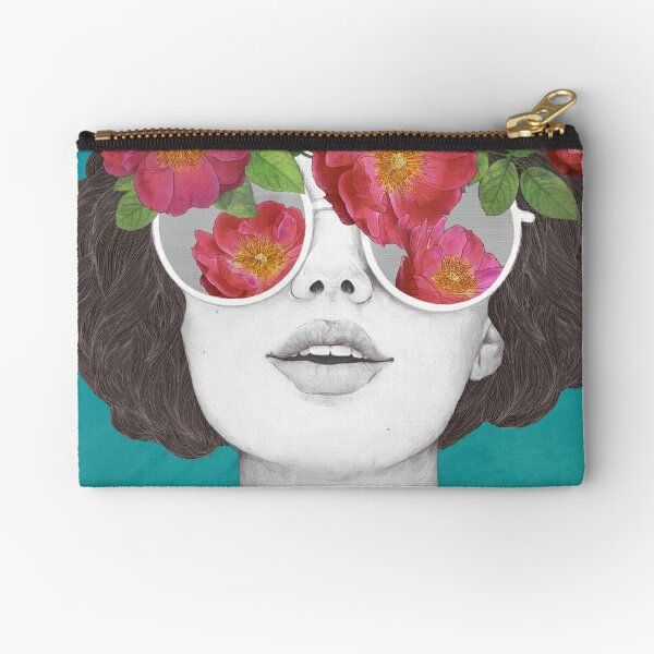 The optimist // rose tinted glasses Zipper Pouch_0