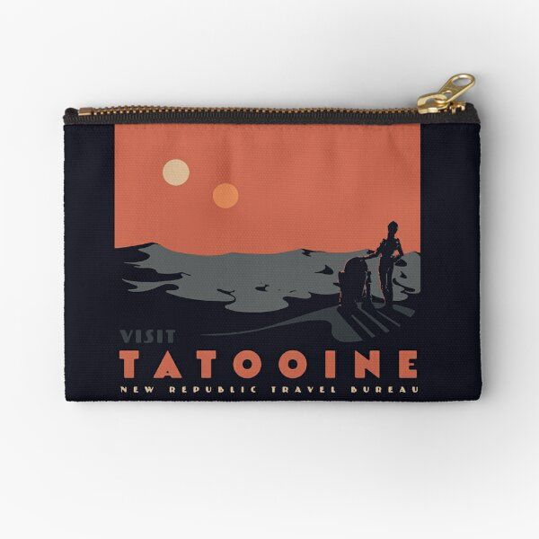 Visit Tatooine Zipper Pouch_0