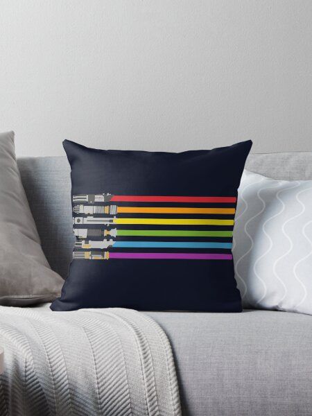 Lightsaber Rainbow Pillow_0