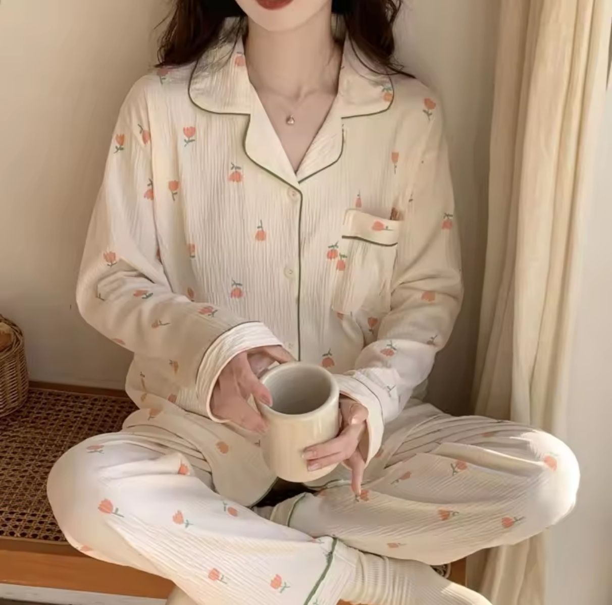 Tulip long sleeves pajama set_5