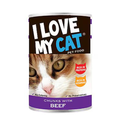 I LOVE MY CAT CHUNKS BEEF 415G_0