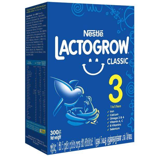 Lactogrow Classic 3 Milk Powder 300g_0