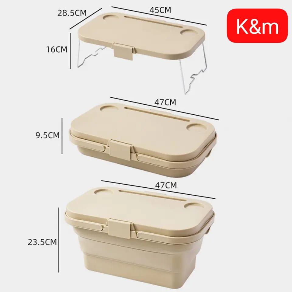 Collapsible Storage Picnic Table – Portable & Space-Saving Outdoor Essentials_0