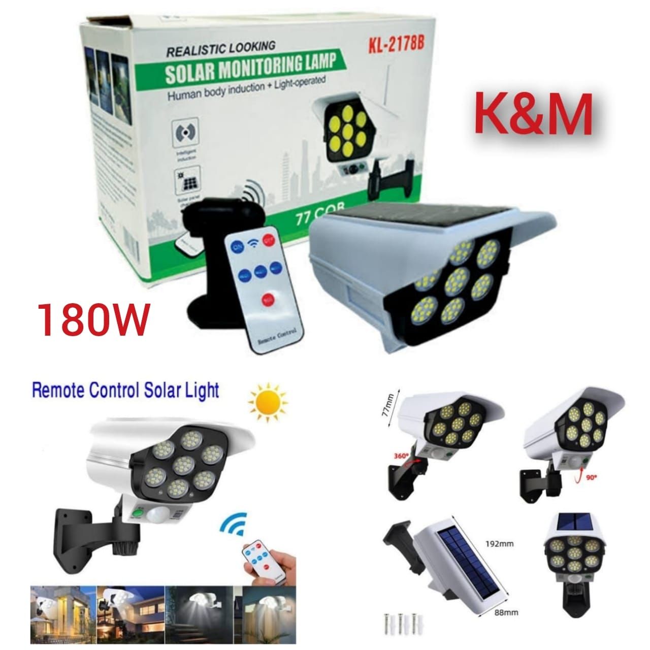 Solar LED Dummy Camera Light – Outdoor Security with Smart Design"_0