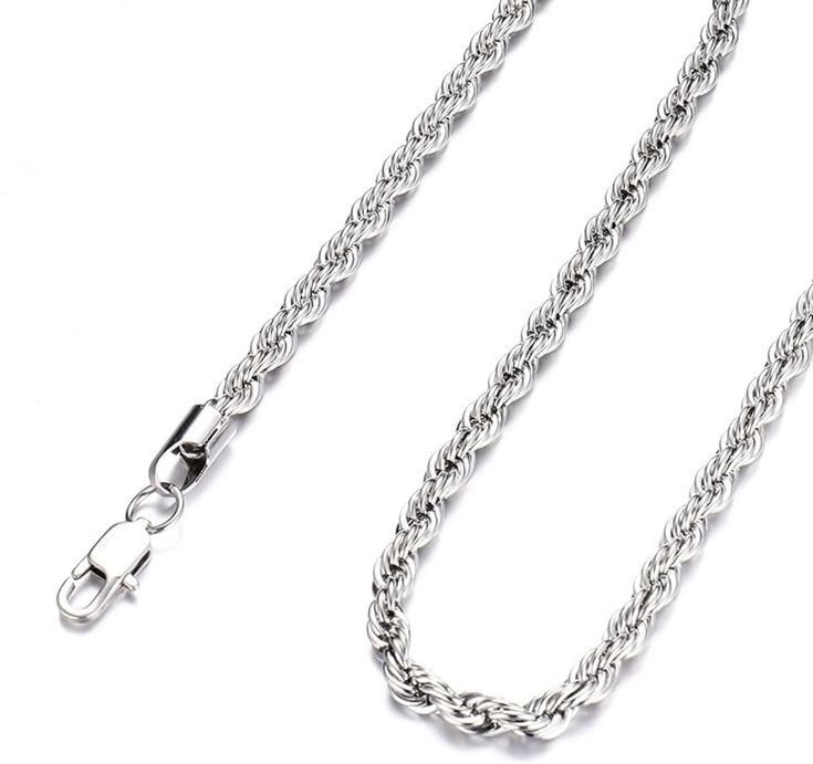 Twisted Rope Chain Design Necklace for Men _1