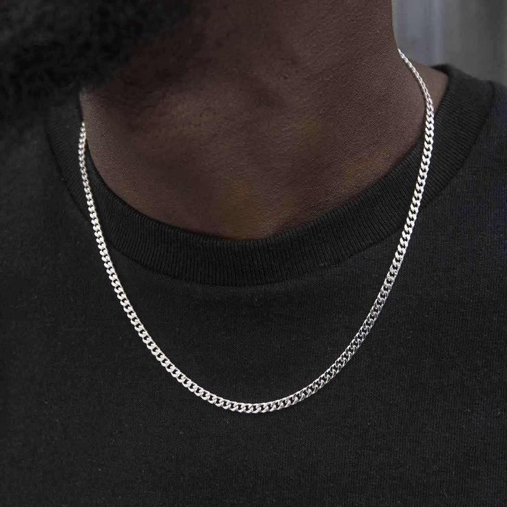 Micro Cuban Chain Design Necklace For Men _2