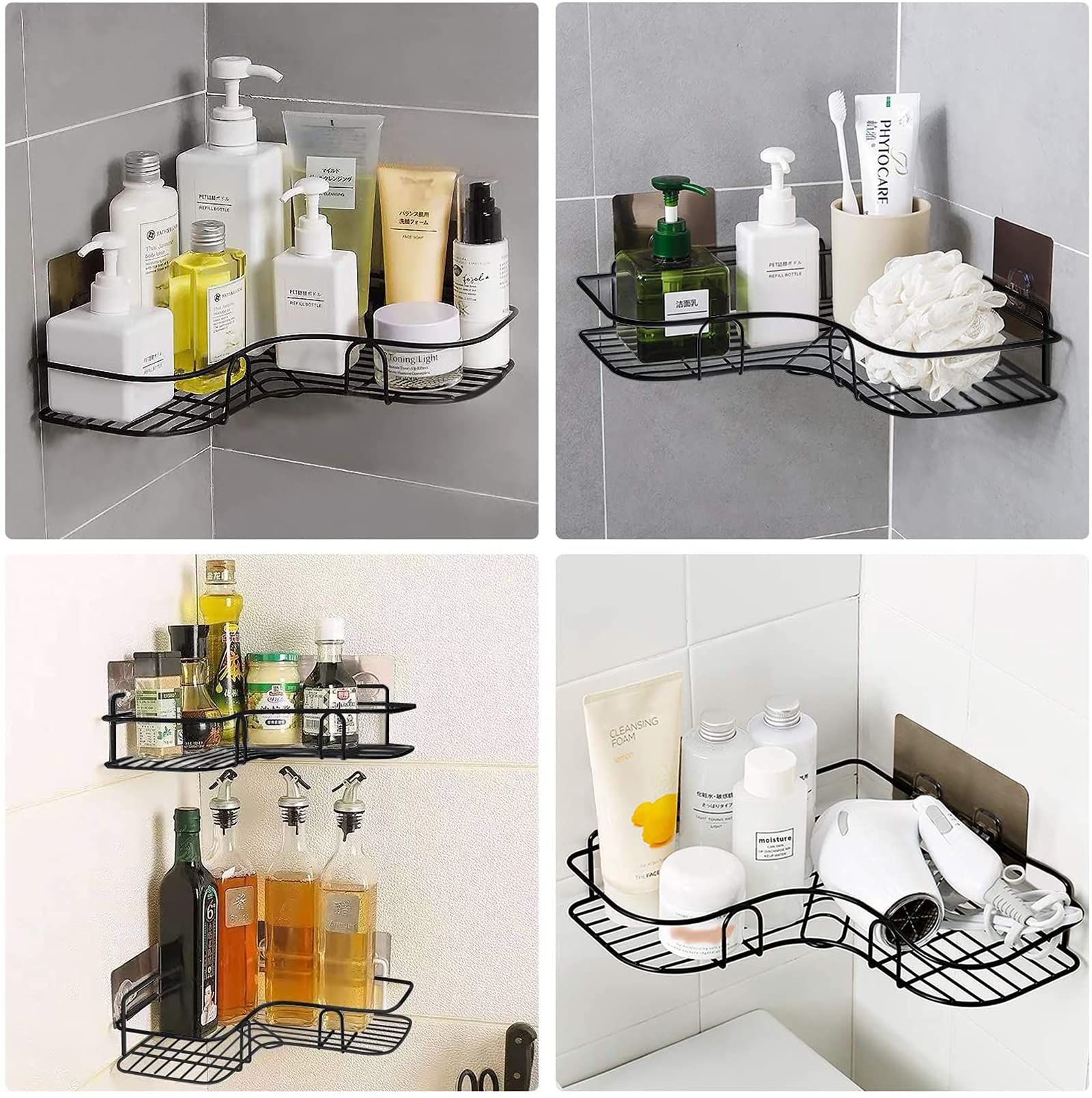 Corner shelves/ Shower cuddy 2pcs_2