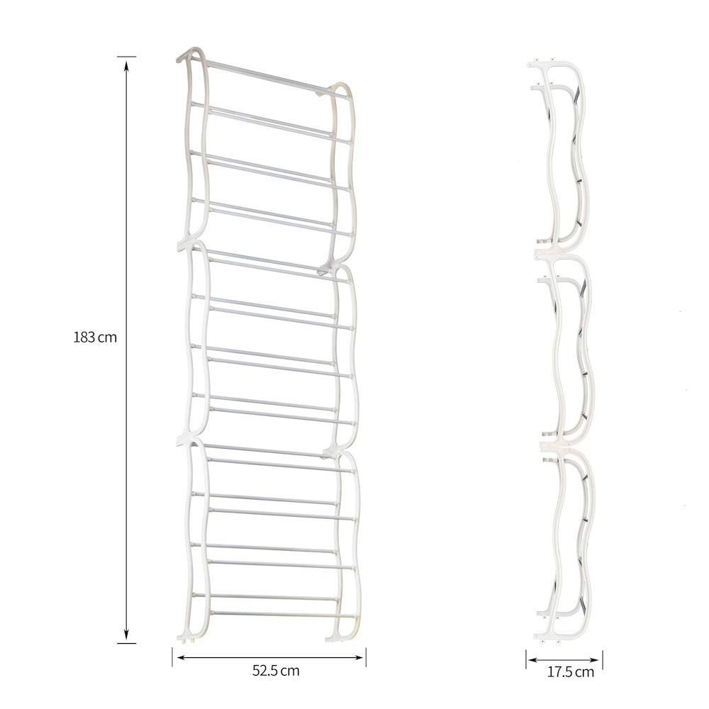 12 Layer hanging over the door shoe rack_4