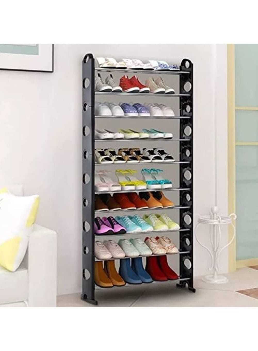 Detachable free Standing 10 Tier shoe rack _4