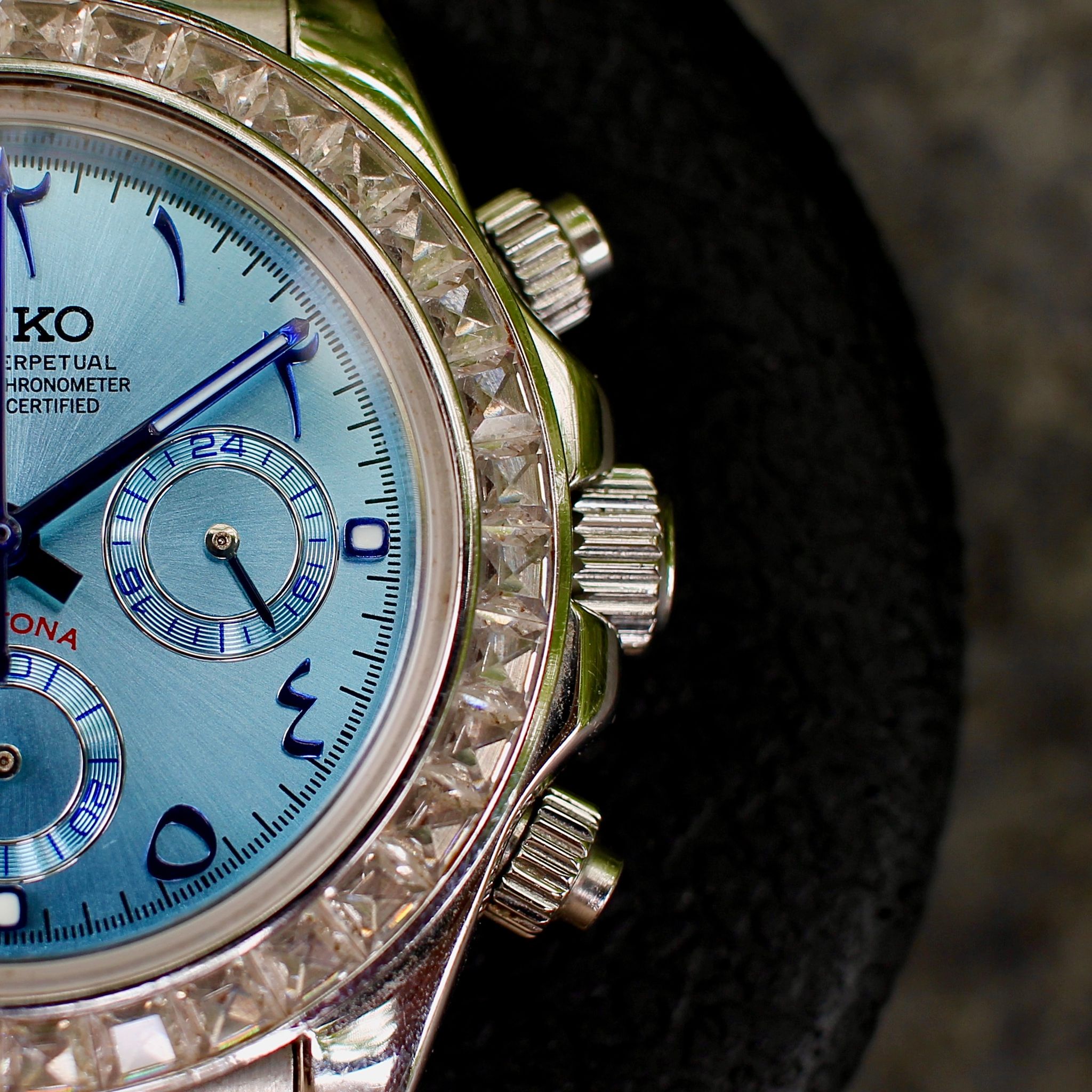 Diamond Blue Arabic Ice Blue Daytona_4