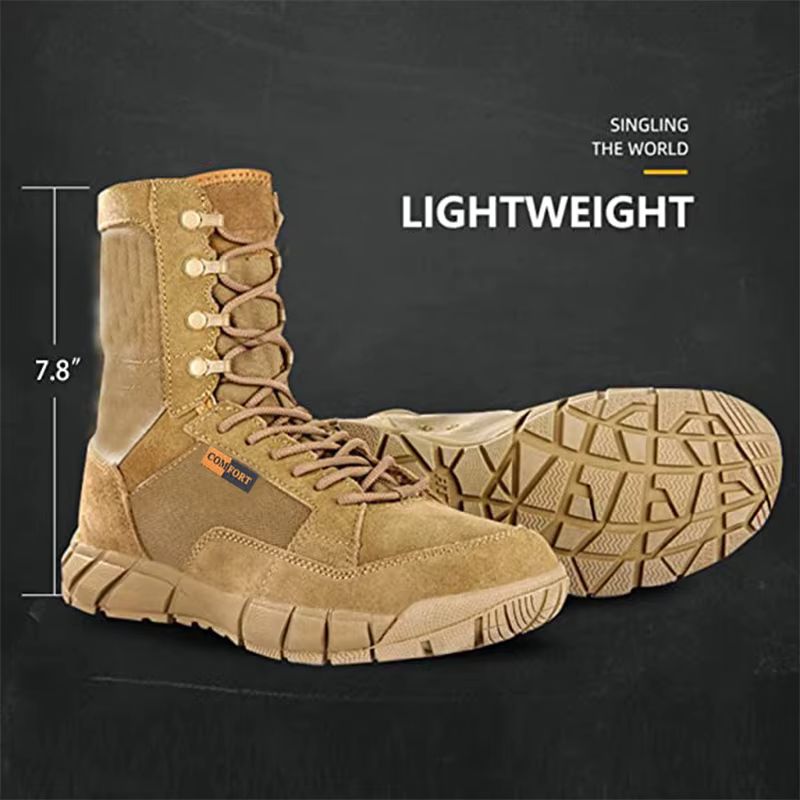 Lightweight Man Tactical Boots Combat Anti-Collision _4