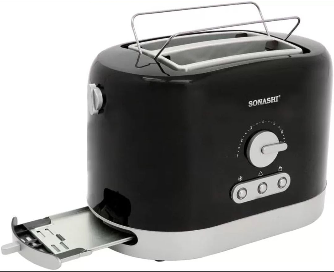 Sonashi 2 Slice Bread Toaster ST-209 – Countertop Toaster w/ Heating Control, Pilot Lamps, Detachable Crumb Tray_2