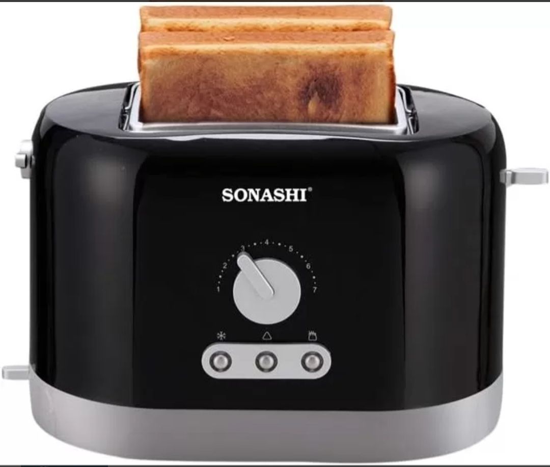 Sonashi 2 Slice Bread Toaster ST-209 – Countertop Toaster w/ Heating Control, Pilot Lamps, Detachable Crumb Tray_3