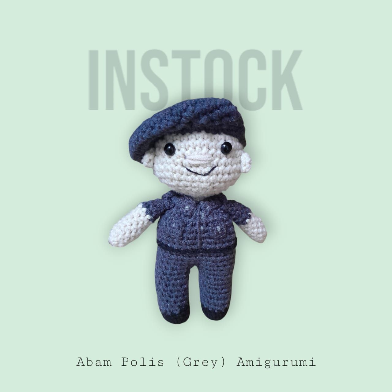 [INSTOCK] Abam Polis Amigurumi (Grey)_0