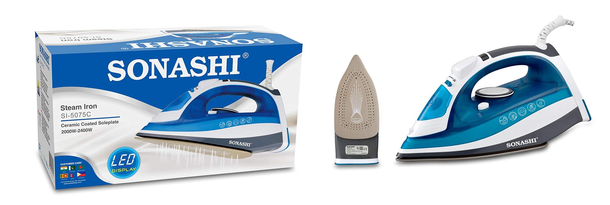 SONASHI STEAM IRON WITH CERAMIC SOLEPLATE -2400W SI-5075C_1