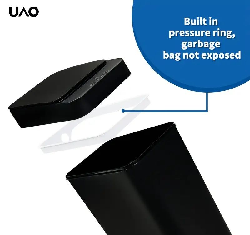 Smart Slim Trash Can with Kick-Open Lid._2