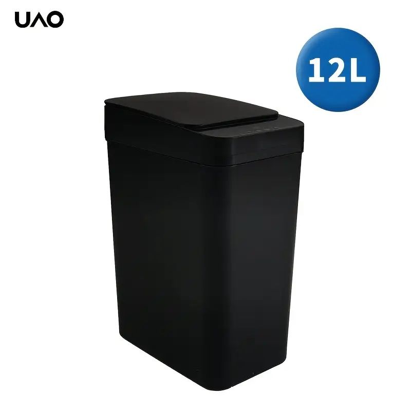 Smart Slim Trash Can with Kick-Open Lid._10