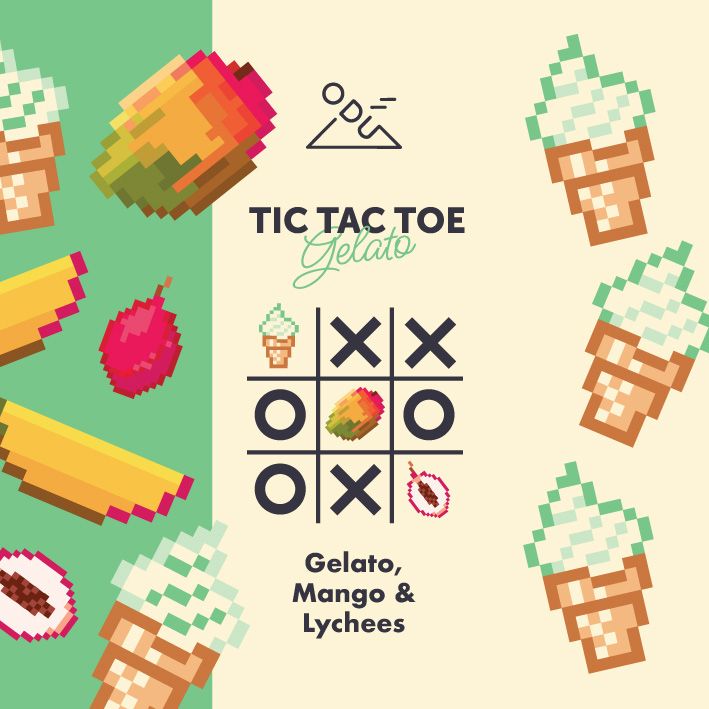 !NEW Gelato, Mango & Lychees Tic Tac Toe_0