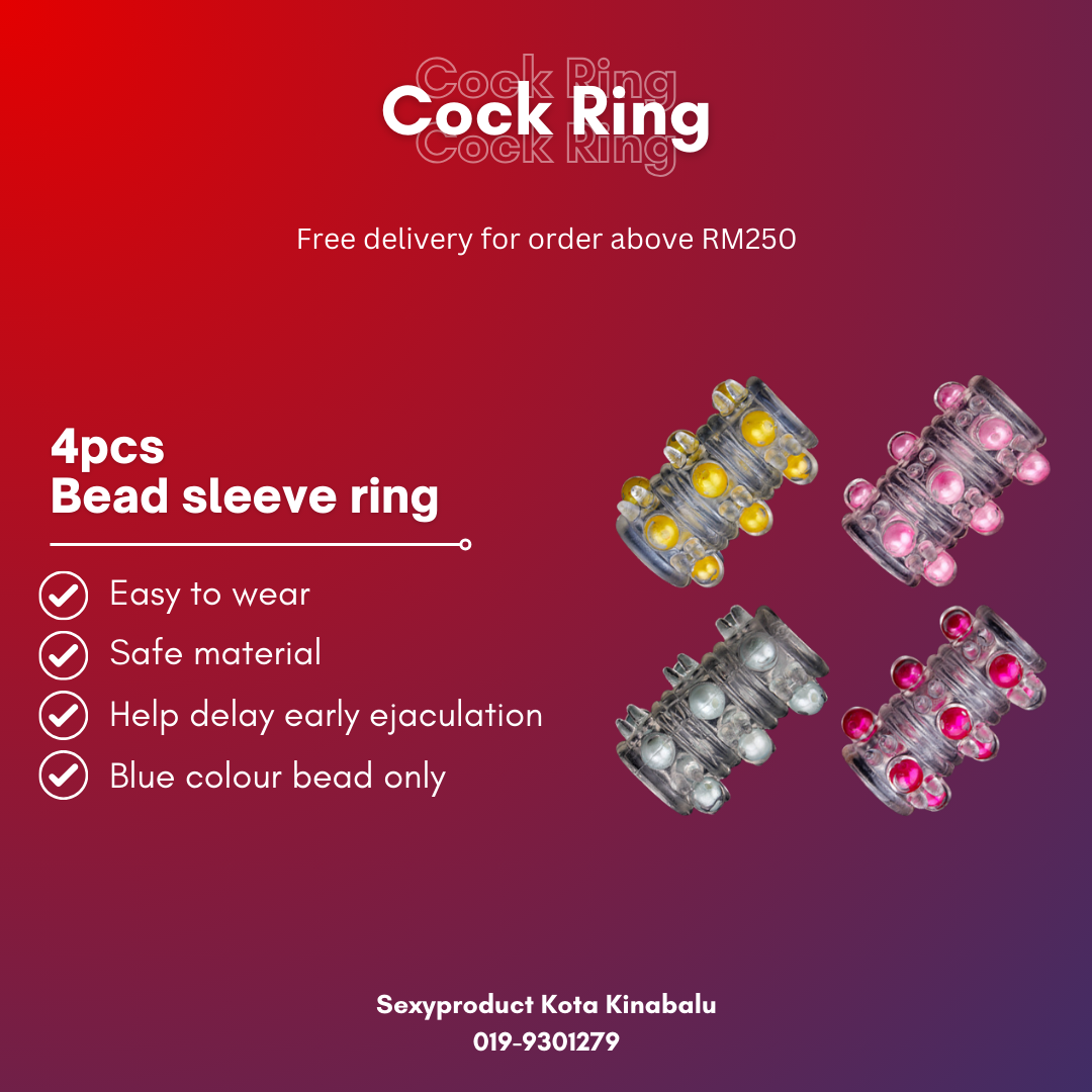 Cock ring with big bead ( 4pcs )_0