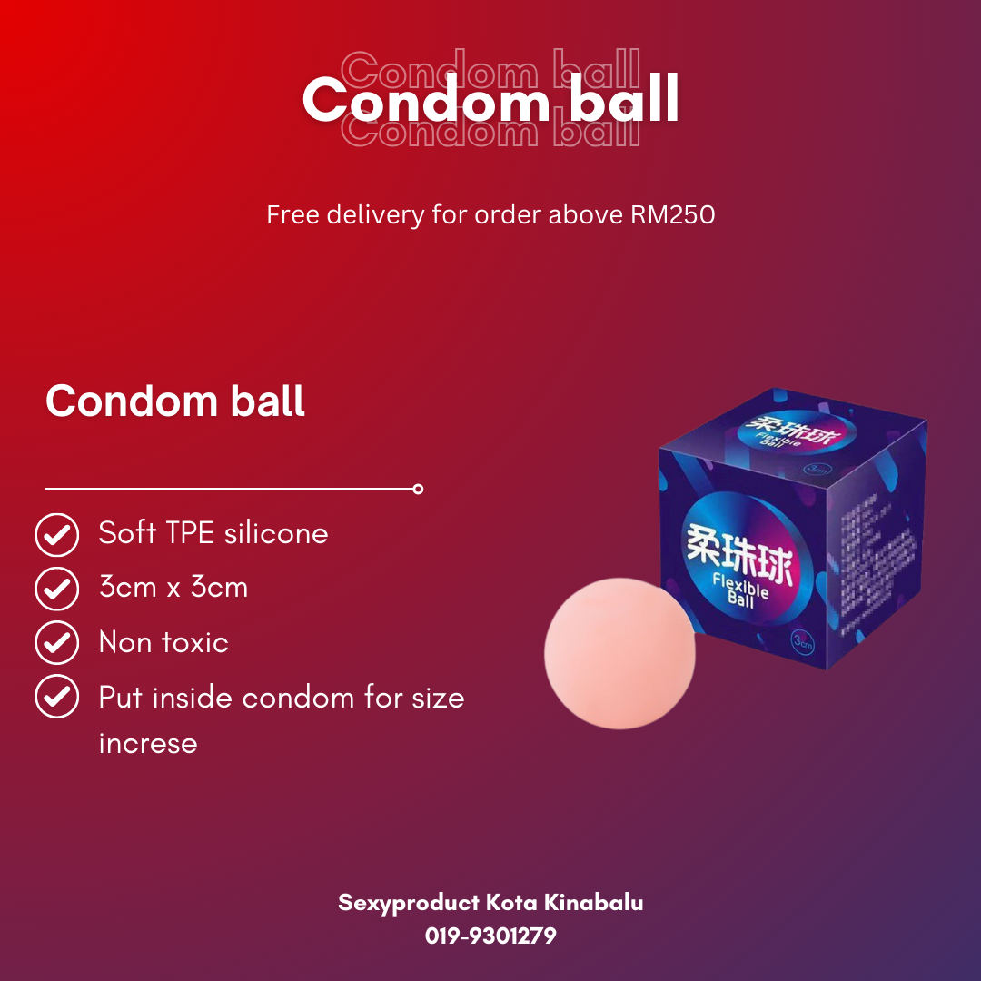 3pcs Ball for Condom Extend size 3CM_0