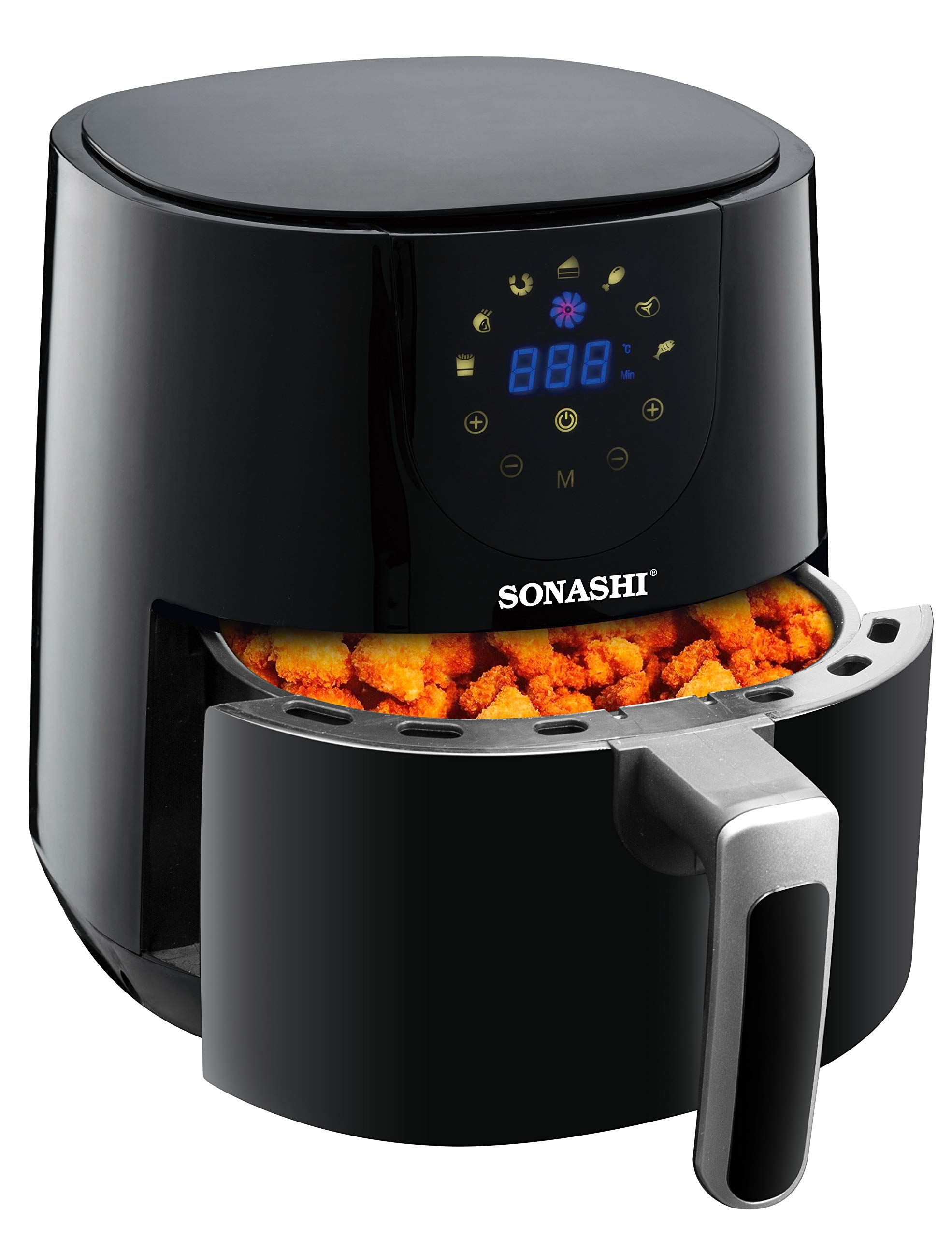 SONASHI SAF-420 Digital Air Fryer – LED Touch-Screen Display, Temperature Control, 4.2 L Teflon Pan, Overheat Protection, 220-240 V / 1300W_1