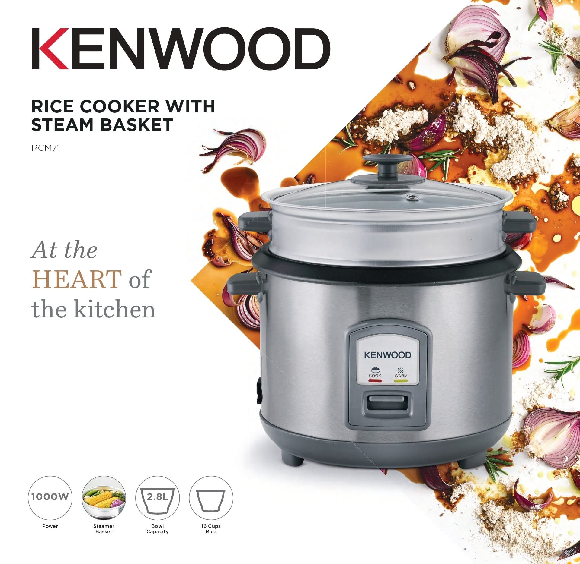 Kenwood 2.8L Rice Cooker  2 in 1. |‎RCM71.SS |1000 watts_5