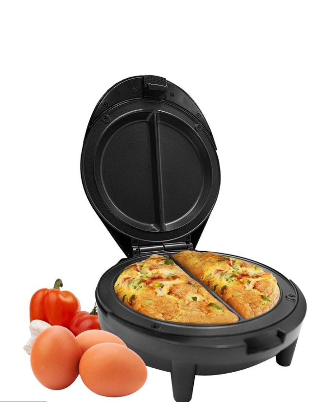 Geepas 1000W Omelette Maker | Dual Electric Non-Stick Egg Cooker | Automatic Temperature Control & Power Light Multi Cooker for Omelettes, Fried, Poached & Scrambled Eggs | Cool Touch, 2 Year Warranty – GOM36535_0