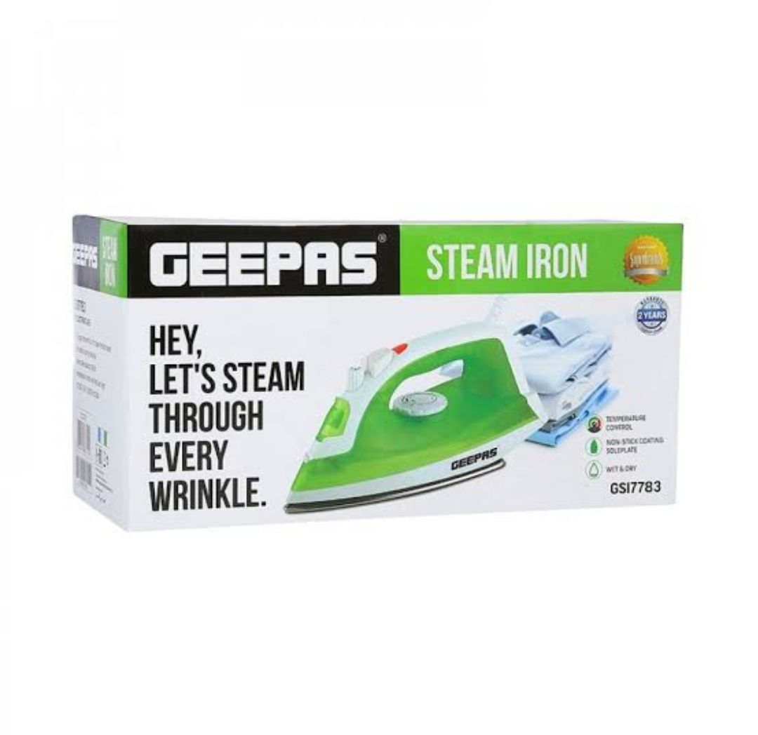 GEEPAS STEAM IRON| 1600W Multi-functional Steam Iron Geepas | GSI7783_2