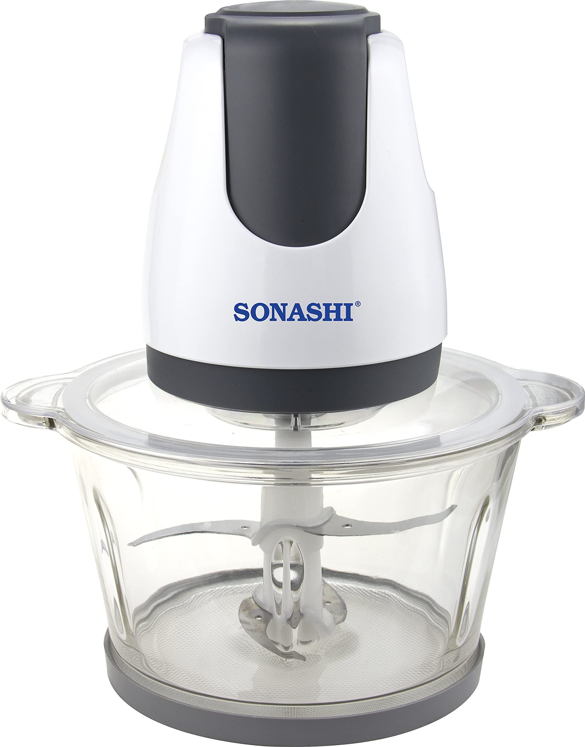 Sonashi Kitchen Chopper SMC-14 – Vegetable Chopper and Blender with 2L Glass Jar, Push Down Operation, Safety Lock Mechanism | Kitchen Appliances_0