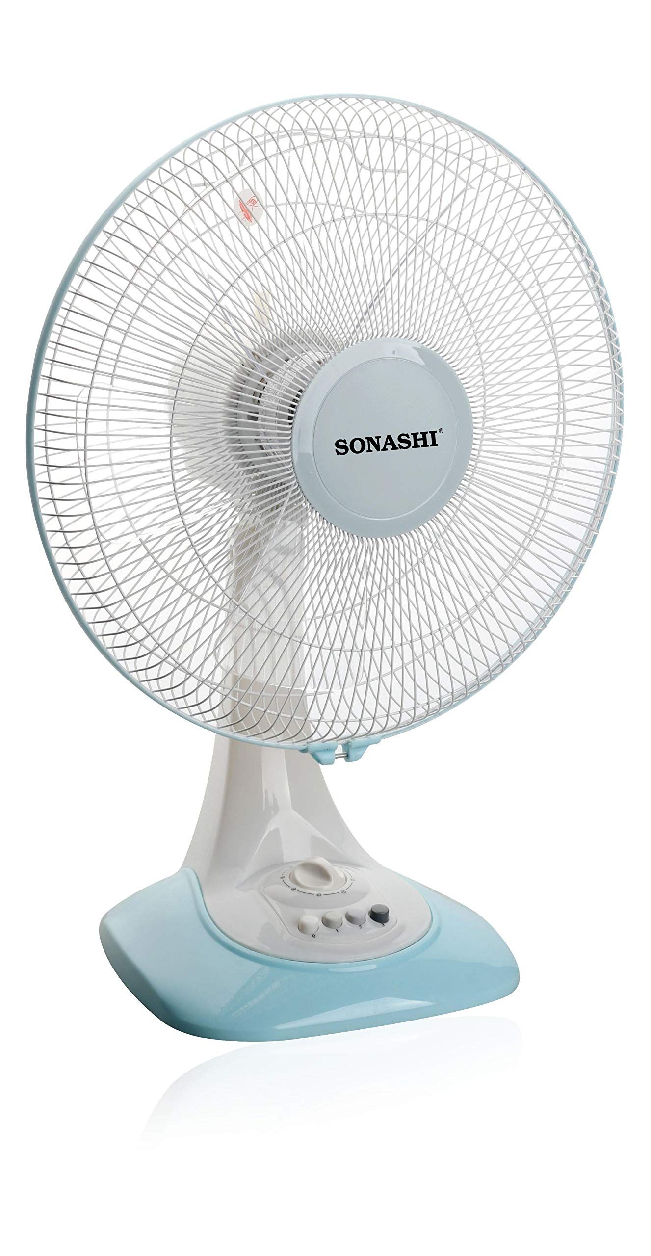 SONASHI 16" TABLE FAN, SF-8028D - WHITE/BLUE_3