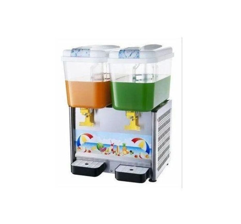 36 Litres 2 Tap Commercial Electric Double Juice Dispenser And Cooler –Transparent_1