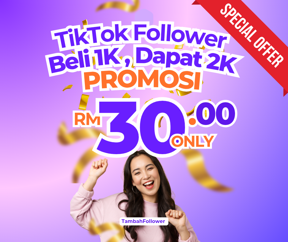 TikTok Flash Sale (1000 Follower + Extra 1000 Follower = 2000 Follower) Satu Acc, Satu Order je❗_0