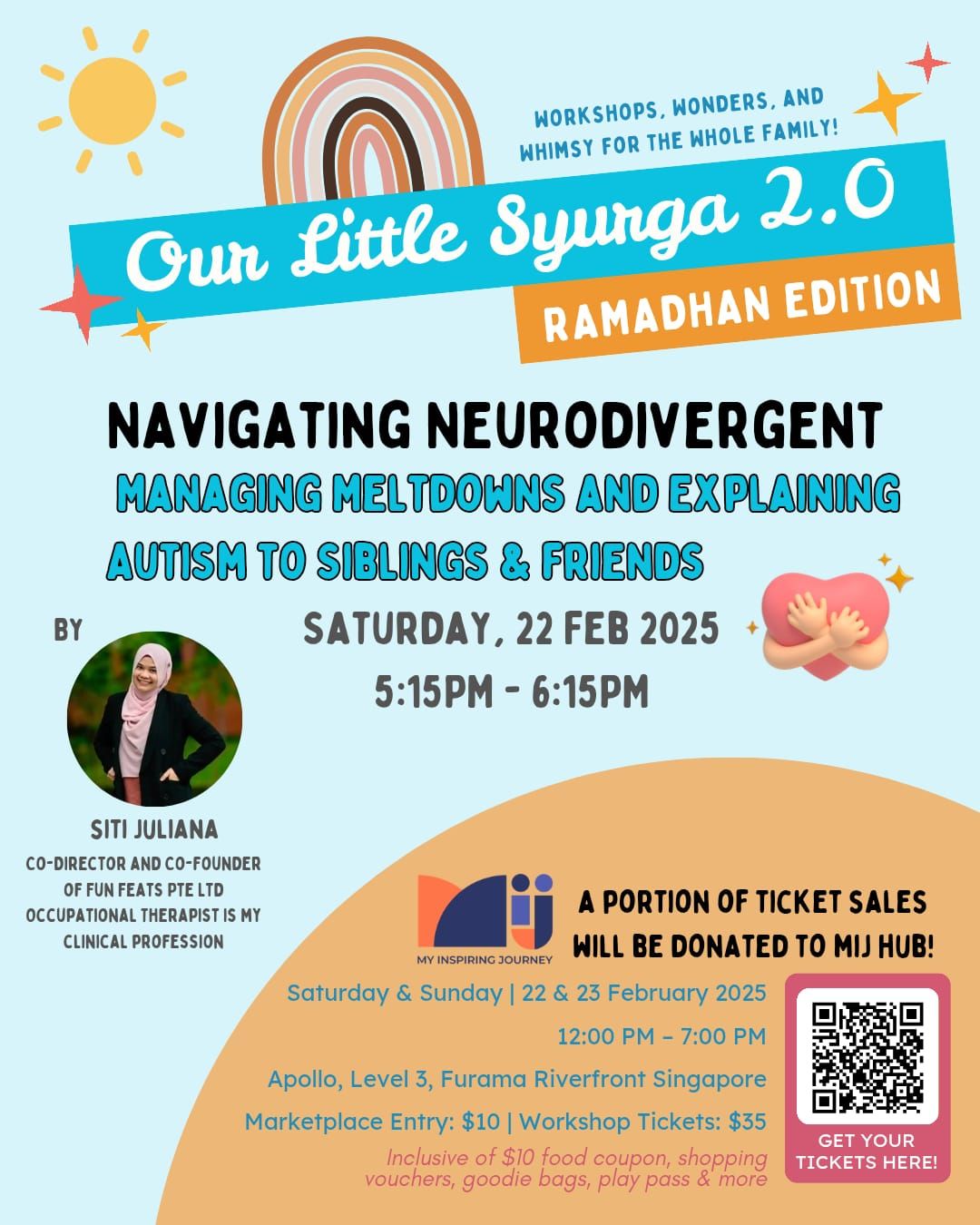 OUR LITTLE SYURGA 2.0 | PARENTING SEMINAR 1: NAVIGATING NEURODIVERGENT (W SITI JULIANA) | 22 FEB 2025, 5.15 PM_0