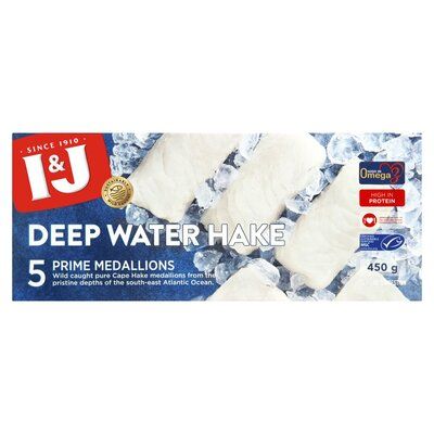 I&J Hake Prime Medallions 450g_0