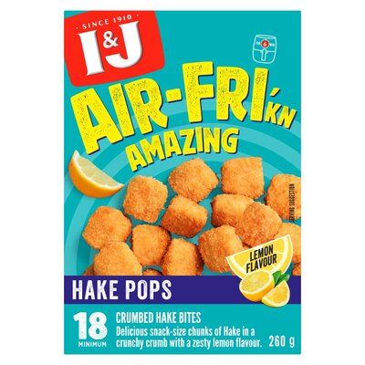 I&J Air-Fri'kn Amazing Lemon Flavour Frozen Hake Pops 260g_0