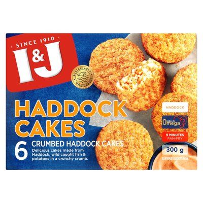 I&J Haddock Fish Cakes 300g_0