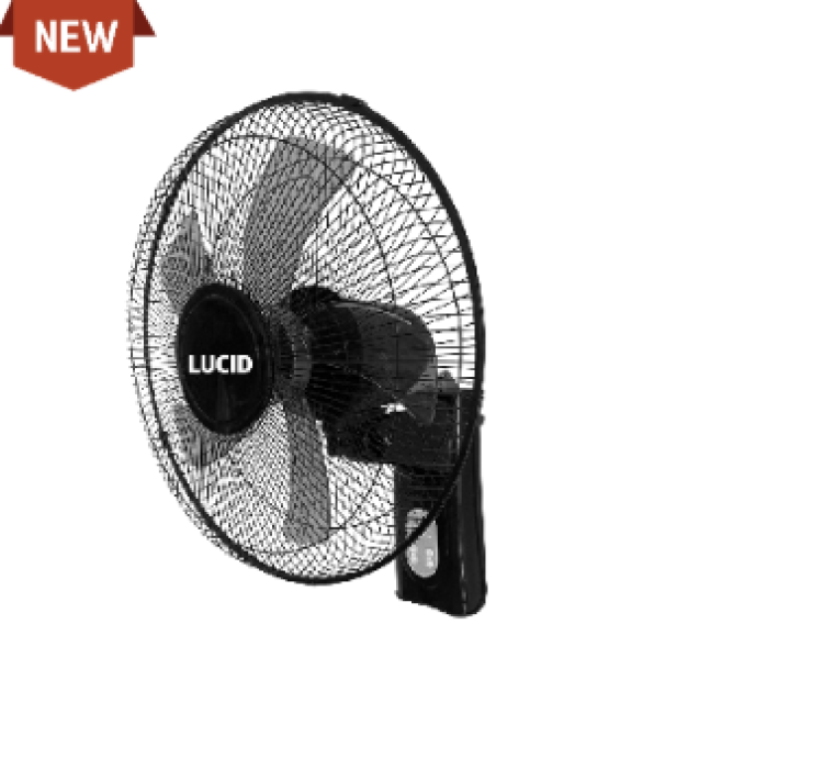 Lucid Wall Fan with Remote 16" 5blades_0