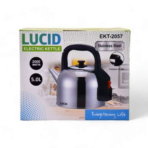 Lucid Electric Kettle 5.L, 2000W, Stainless Steel_1