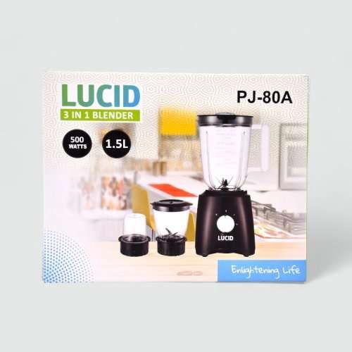 Lucid 3 in1 Blender PJ-80A, 500 WATTS 1.5L_0