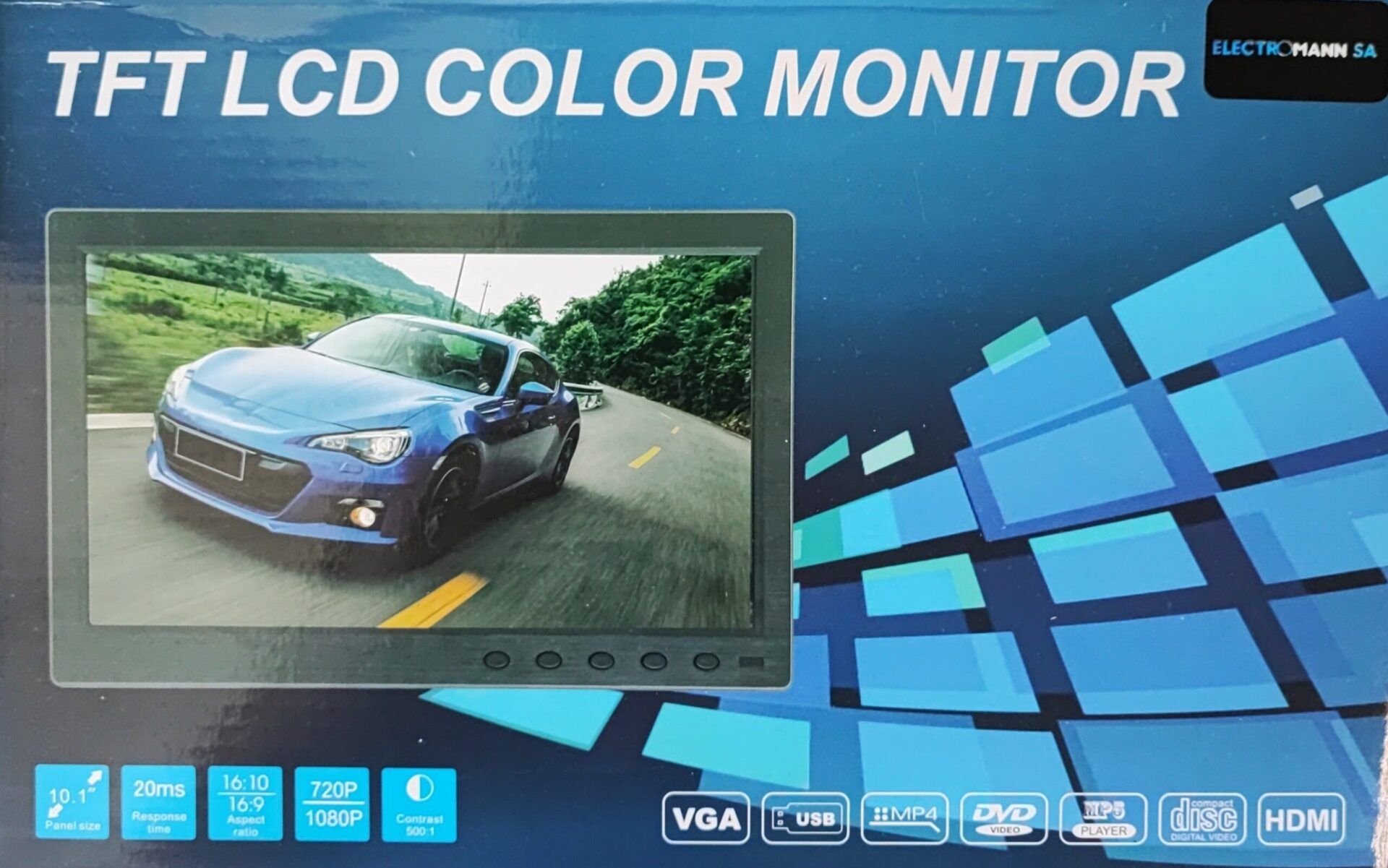  10.1 Inch 2 Channel TFT/LED AV Monitor_0