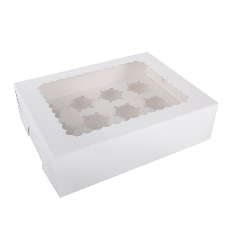 Premium 12-Hole Cupcake Box (Collapsible, Clear Lid) 🧁_0