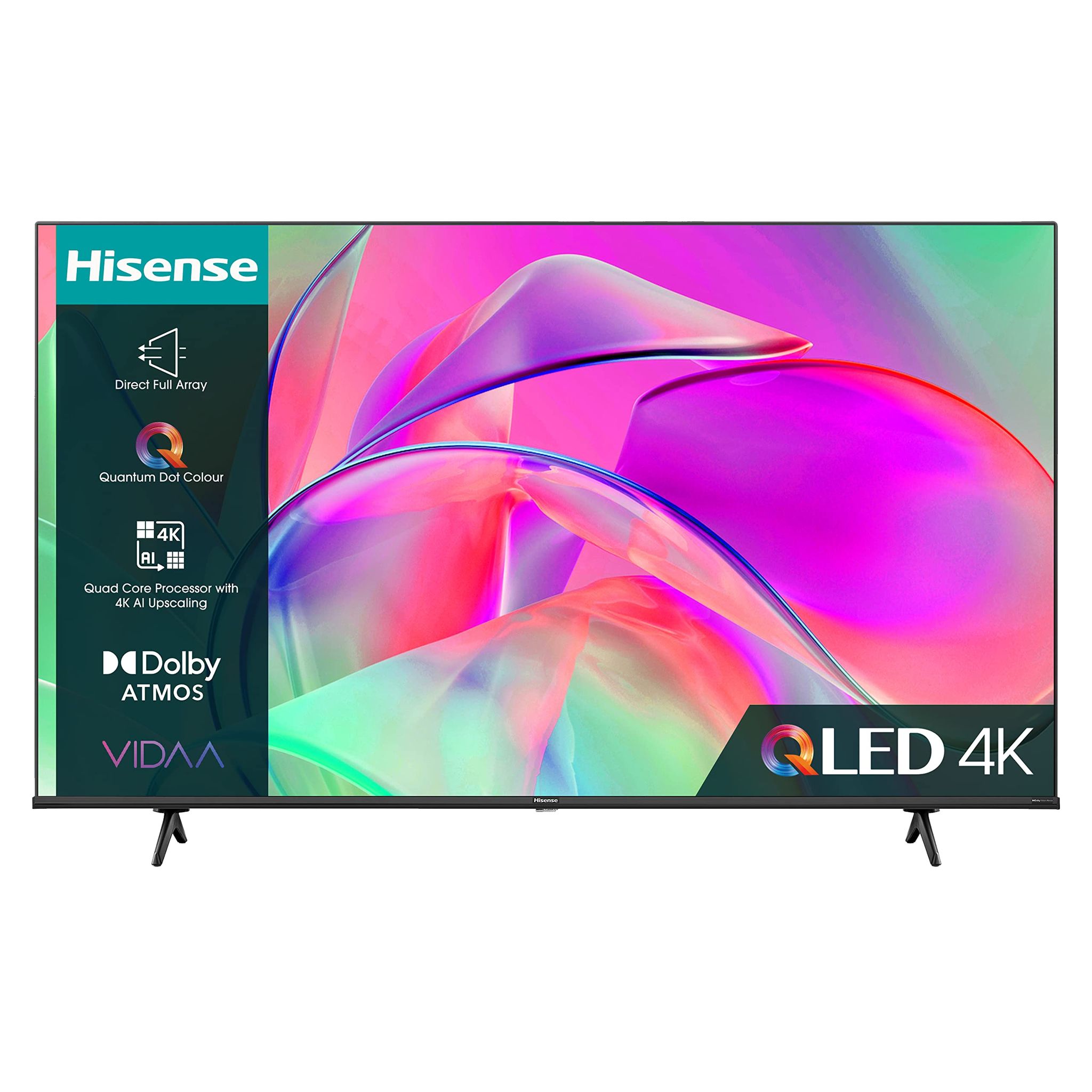 Hisense 65-inch Smart QLED TV| Hisense 65 Inch QLED Smart TV 65E77KQTUK - Quantum Dot Colour, 60Hz VRR, Dolby Vision, Bluetooth&HDMI, Share to TV_0