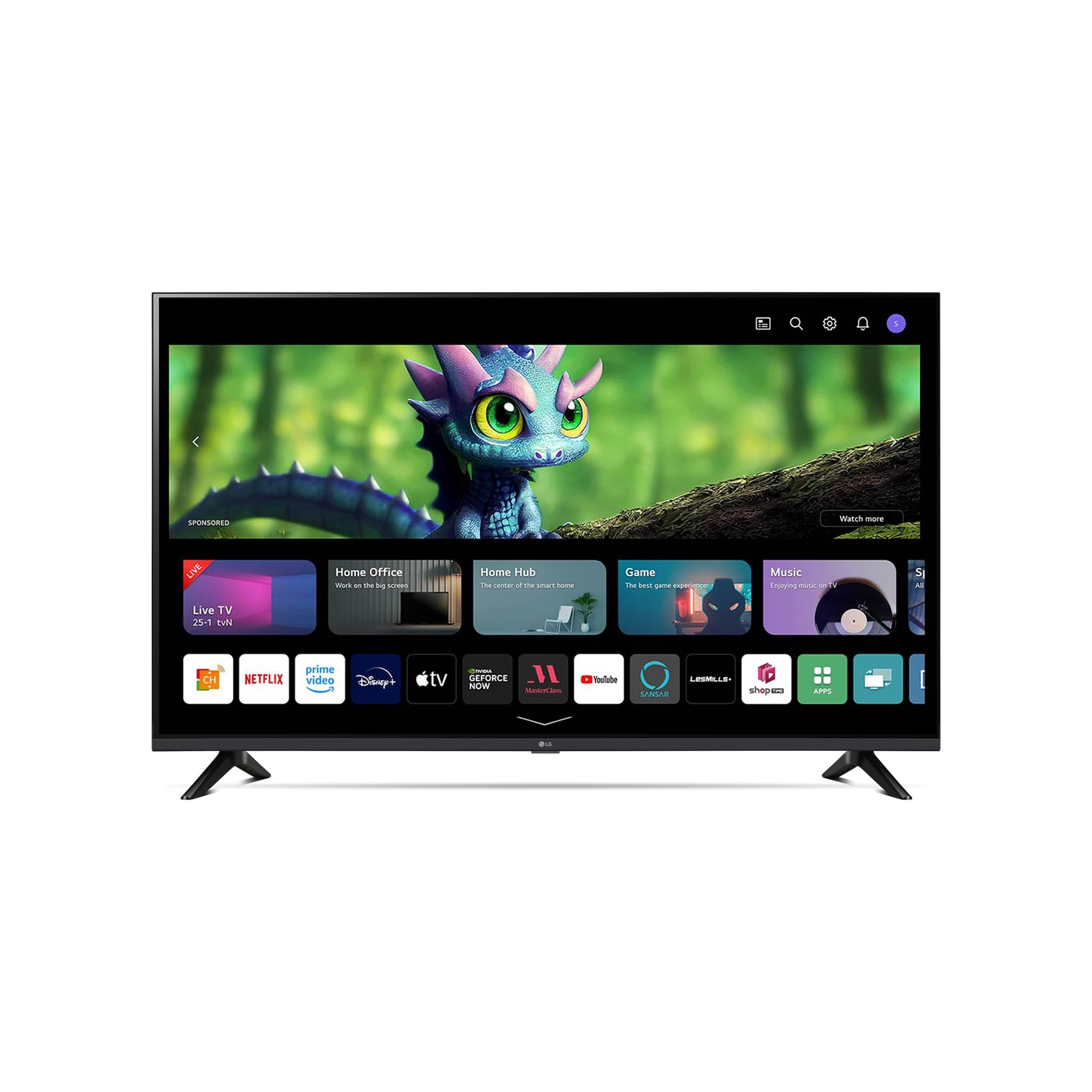 LG 43UR74006LB 109 cm (43 Inch) UHD TV (Active HDR, 60 Hz, Smart TV) [Model Year 2024], Dark Black_6