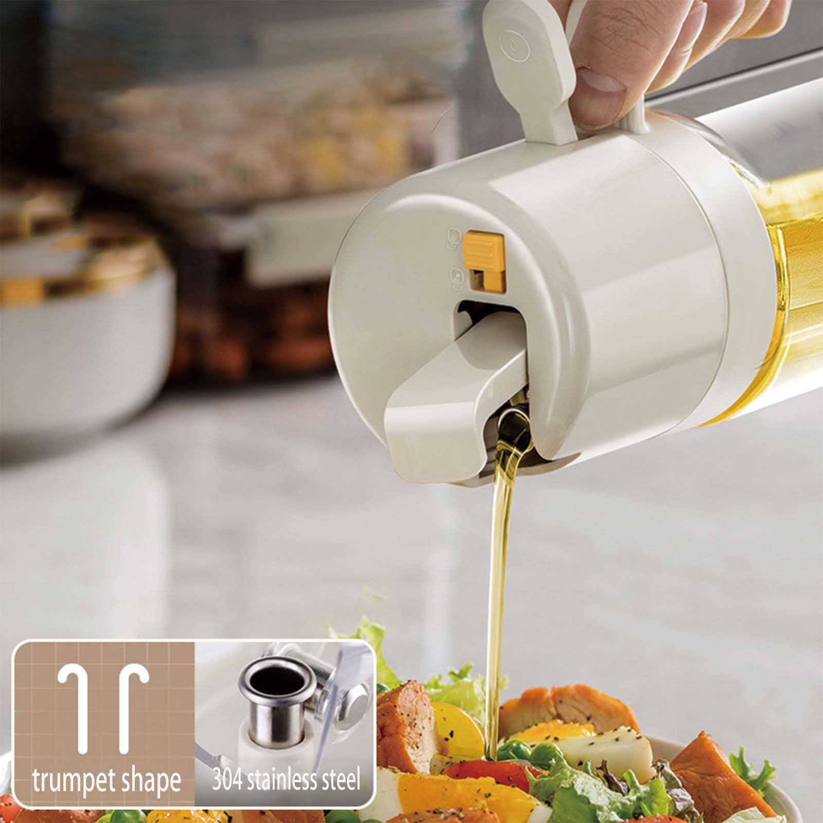 Oil sprayer, oil spray bottle, oil sprayer 2-in-1 oil spray bottle with pouring and spray function, transparent glass oil spray for cooking, professional oil spray bottle for cooking, salad, grill,_3